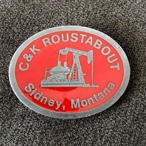 Oil Roustabout belt buckle